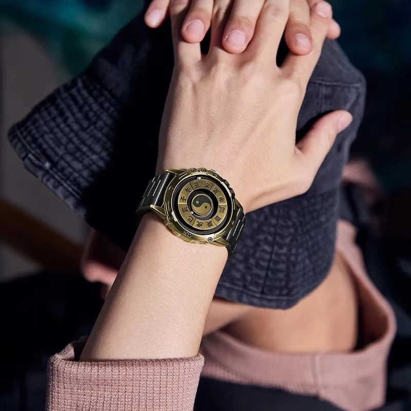 DOM 1737 Venta caliente 2024 nuevo reloj de suspensión magnética tecnología de los hombres concepto de personalidad creativa reloj de cuarzo resistente al agua