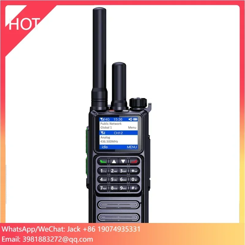 KP-881 ثنائي الوضع 4G LTE Network 2W UHF تناظري اتجاهين راديو لاسلكي تخاطب