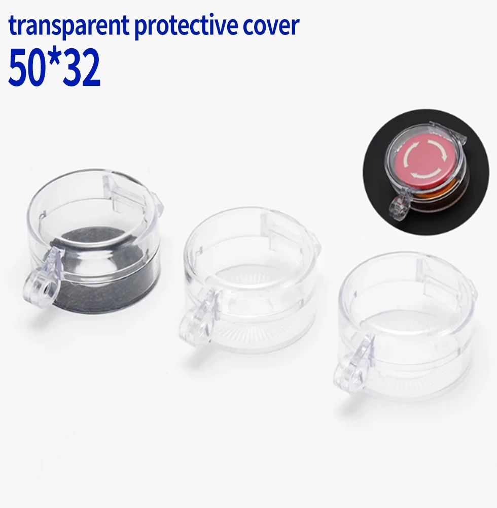 F22-08 50 * 32 emergency stop button protective cover switch transparent flip cover shell to avoid accidental touch