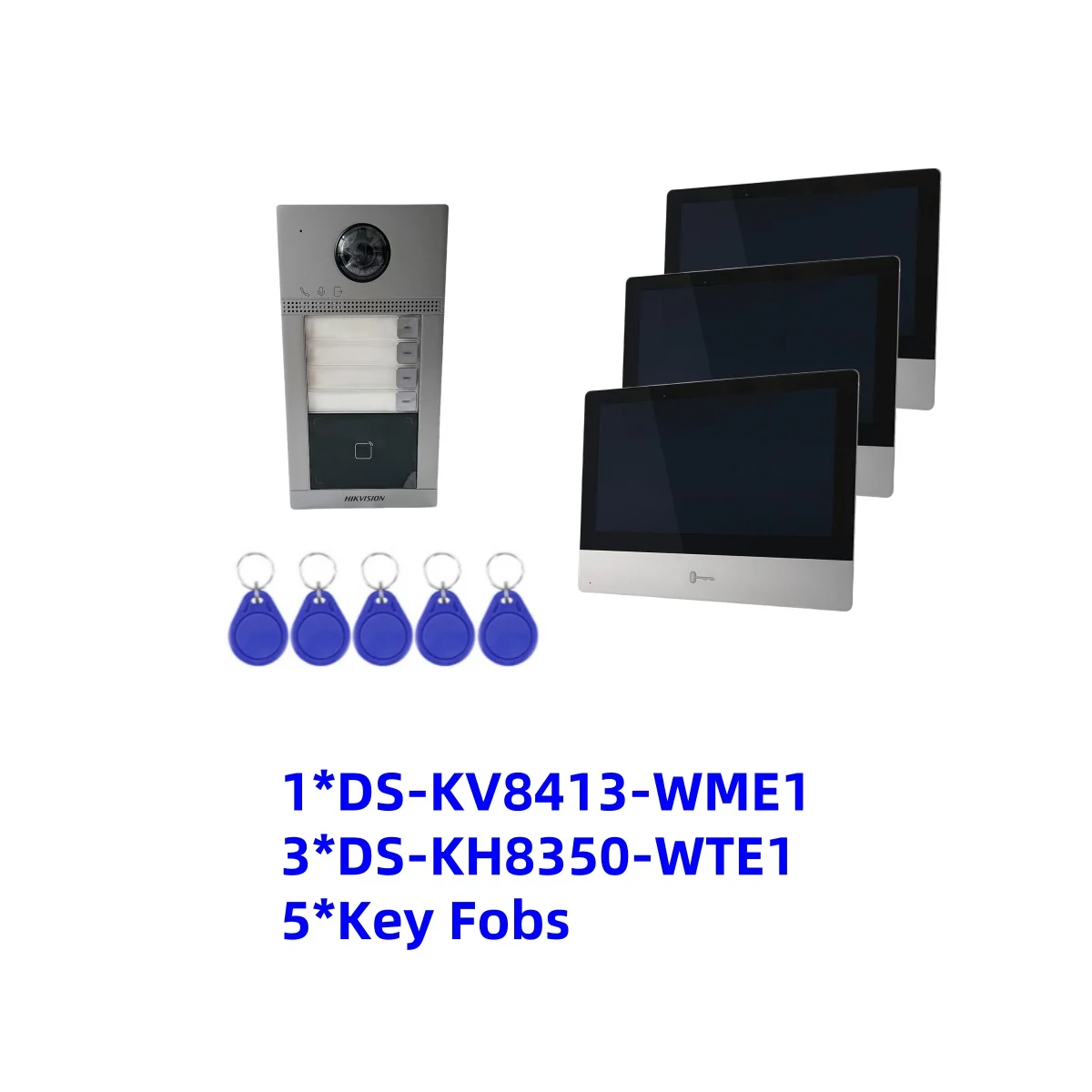 

Hikvision DS-KV8413-WME1 Беспроводной IP-видеодомофон WIFI Дверная станция Дверной звонок DS-KH8350-WTE1 Управление доступом к внутренней станции