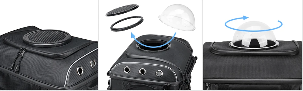 Motorrad-Haustiertaschen Hunde- und Katzen-Transporttasche für Street Glide Road King mit Beifahrersitz oder Gepäckträger Touring Trike Modelle – Detail 15