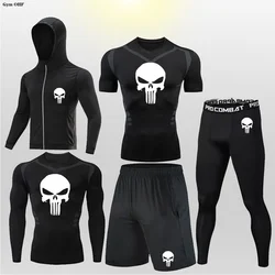 Sportswear Gym Fitness Tracksuit Men's Running Sets Compression Basketball Underwear Tights Jogging Sports Suits Clothes Dry Fit