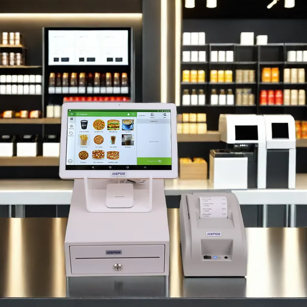 10 Inch Android Tablet POS Cash Register Machine, Free POS Software for Retail Restaurant Supermarket