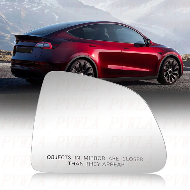 

For Tesla Model Y 2019 2020 2021 2022 2023 Right Side Heated Rear Mirror Glass with Lettering Car accessories