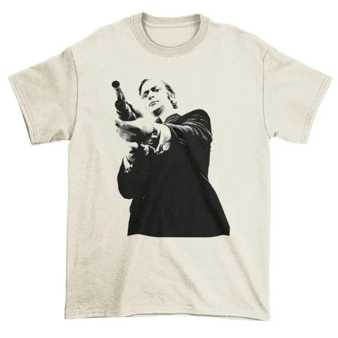 Michael Caine Get Carter Tops Shirt Casual Round Neck Short Sleeve Men's Tees Regular Fit Tops