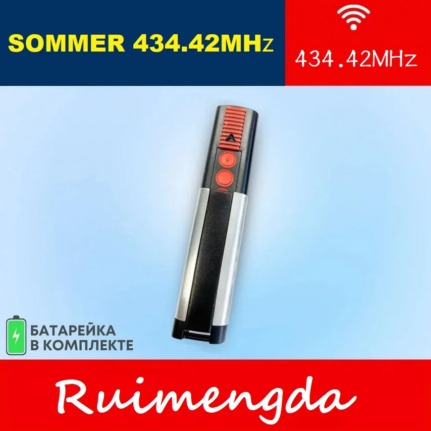 Controle Remoto Portão Abridor, Garagem Porta Abridor, SOMMER 4013, TX03-434-4-XP, 4014, TX02-434-2, 4022, TX02-434-2