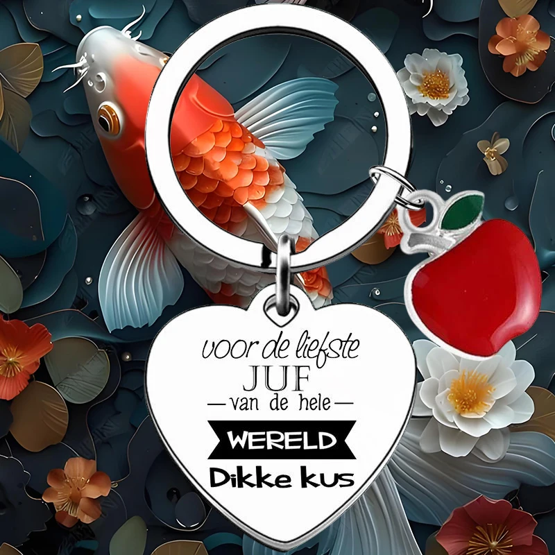 Heart Dutch liefste juf Teacher Appreciation Gifts, Term Begin Term End Graduation Gift for Teachers