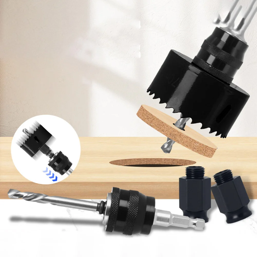 1 Set Hole Opener Kit Quick Stripping Pipe Self-locking Extensions Rod For Furniture Making Woodworking Tools