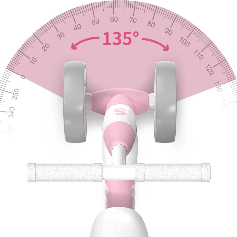 Sejoy Baby Balance Bike for 12-36 Month Toddler Riding Toy 4 Wheels Toddler First Bike,Birthday Gifts Boys Girls,Green/Pink