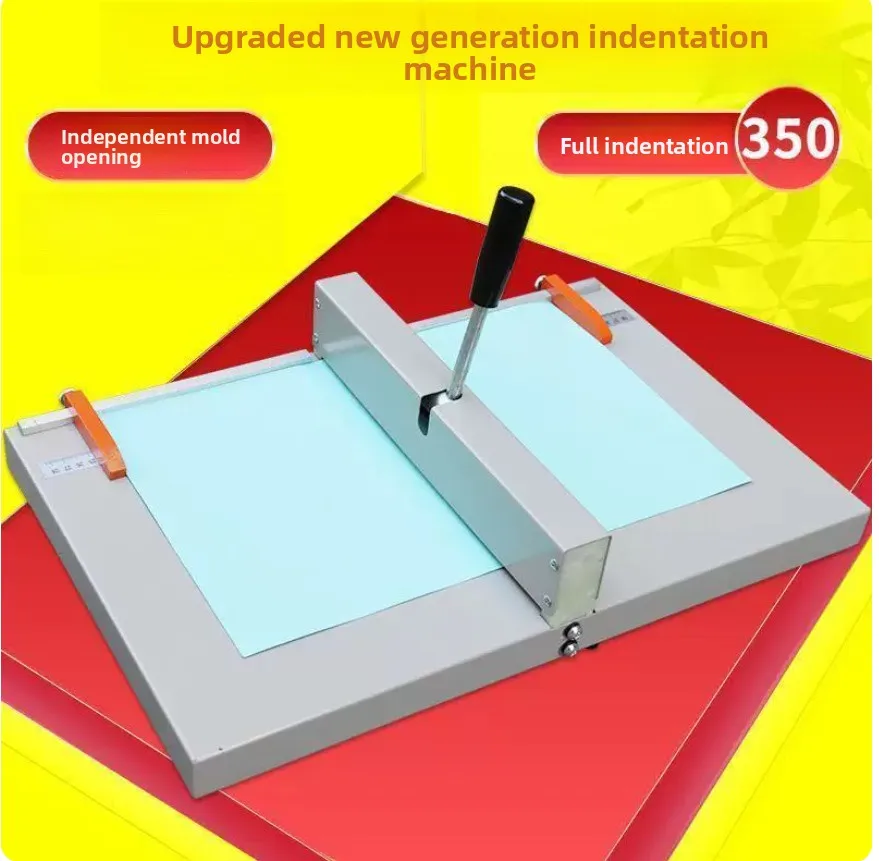 350 indentation machine manual small 45CMA3 cover spine line business card photo greeting card album indentation folding machine
