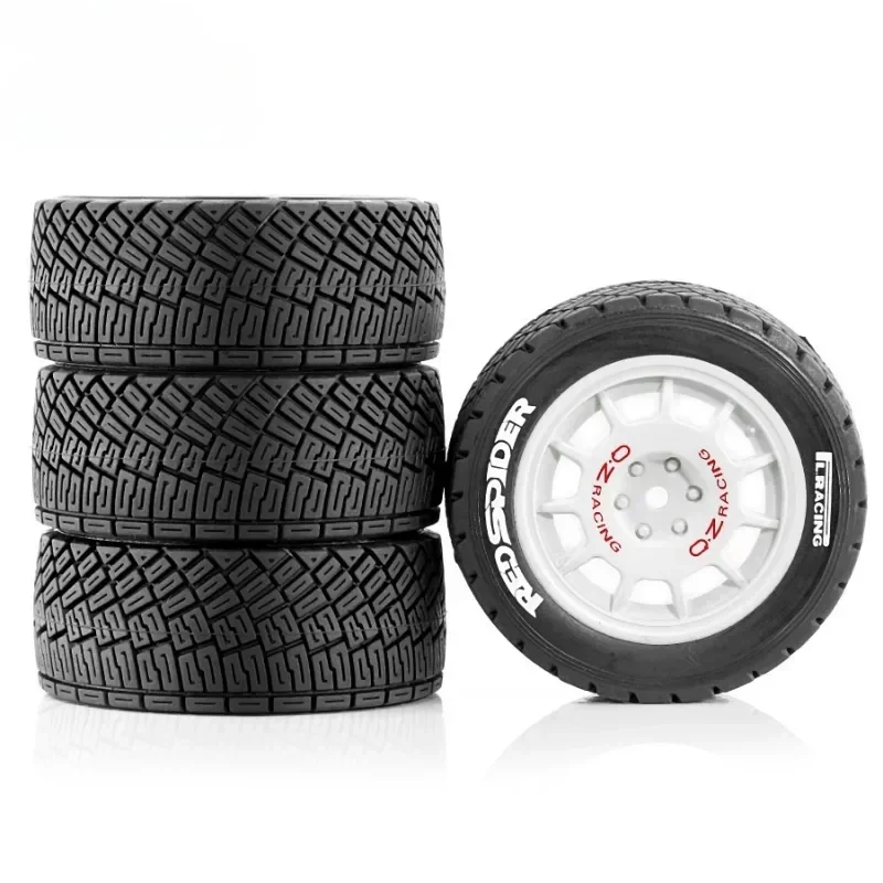 Pneus de course 4 pièces 78*30mm 12mm adaptateur pour voiture de rallye modèle 1/10 RC