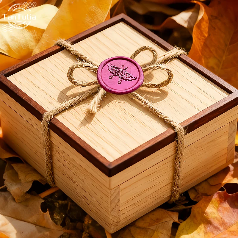 

Customize your wax seal stickers privately Backing Strong Stickers Easy to Use Package Personal LOGO For Invitation Gift Label