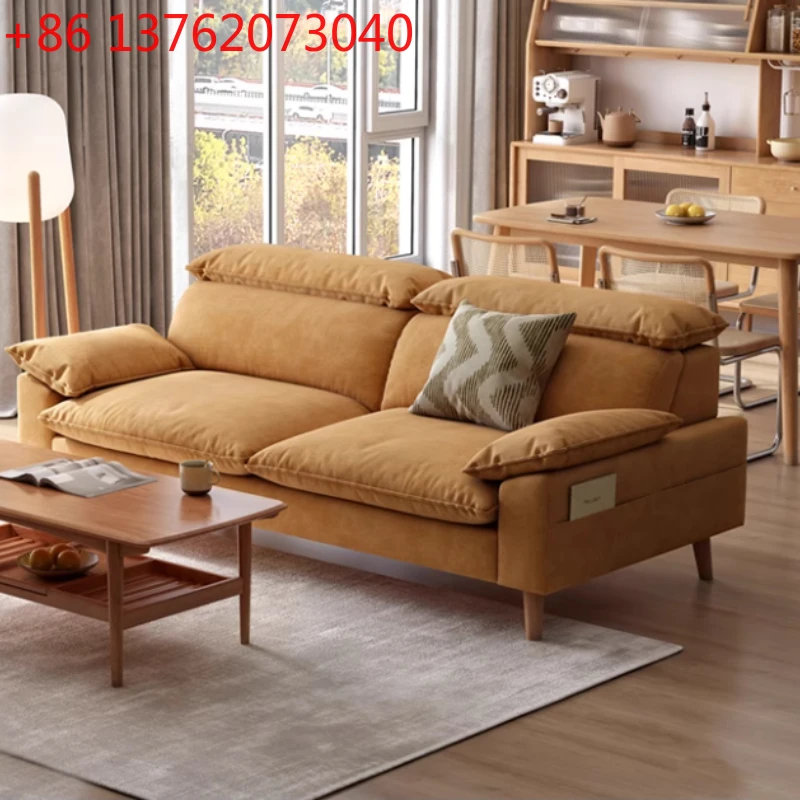 Sofá de Tela para Sala de Estar, Diseño Italiano, Estilo Nórdico, Sofá de Pana Moderno de 3 Plazas, Muebles para el Hogar