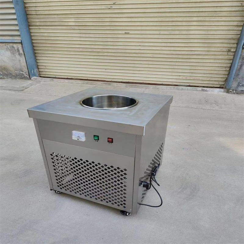 Snowflake Cheese Machine Commercial Handmade Stall Snacks Night Market Fried Ice Soil Method Ice Cream Machine Smoothie