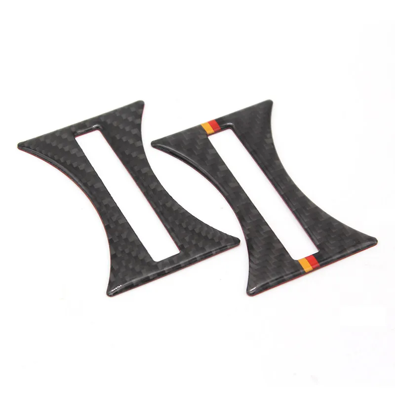 For Mercedes Benz A GLA CLA Class W176 X156 C117 2014-2017 Car Styling Real Carbon Fiber Interior Water Cup Holder Cover Trim