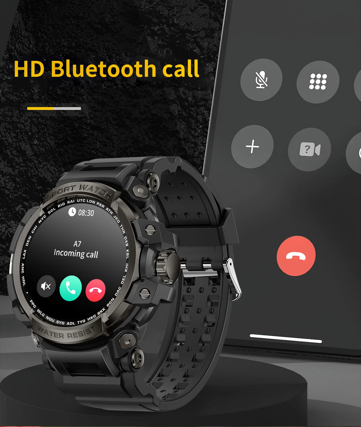 Смарт-часы для владельца времени, профессиональный дизайн для занятий спортом на открытом воздухе для мужчин, 3-профессиональная технология, умные часы LC16 высокой твердости