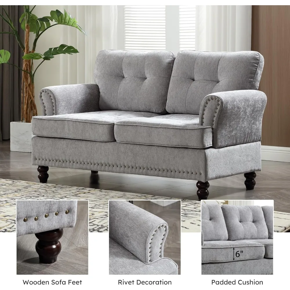 طقم طعام خارجي مكون من 7 قطع، و6 كراسي طعام معدنية قابلة للتكديس بالكريمي وطاولة طعام مستديرة تشبه الخشب الرمادي مقاس 47.2 بوصة، خارجية