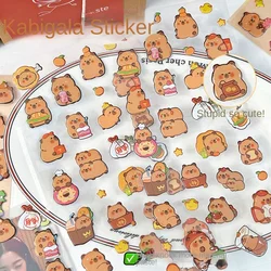 New PVC Capybara Bubble Stickers 3D DIY Hand Accounting Stickers Reusable Lovely Stationery Stickers