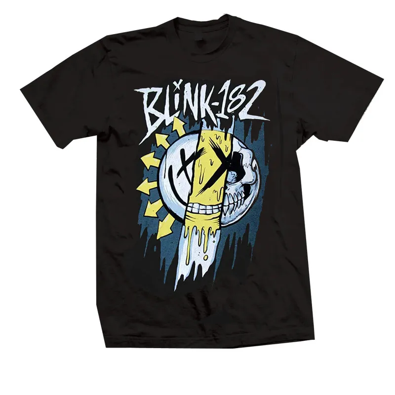 Summer Blink 182 - The Smiling Punk Rabbit Graffiti Rabbit Illustration - American Retro High Street Vintage Streetwear T-shirt
