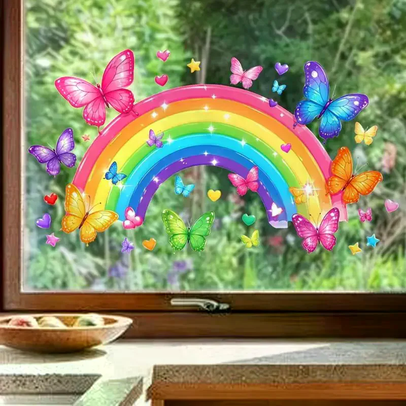 Fresh Floral Wall Sticker Multi-Scenario Use with Install Tool for Kitchen Bathroom Sink Area Wall Decor