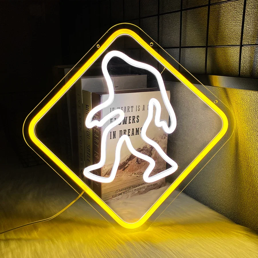 Snowman Neon Sign, Humanoid Led Sign, Usb Powered With Switch, Used For Winter Party Decor In Living Room, Bedroom And Bar.