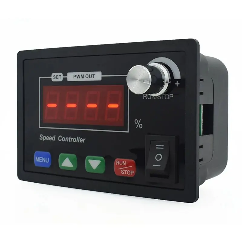 AFOURT-2X DC10-55V 40A Motor Speed Controller Digital Display Speed Adjustable PWM Forward To Reverse Rotation Tachometer