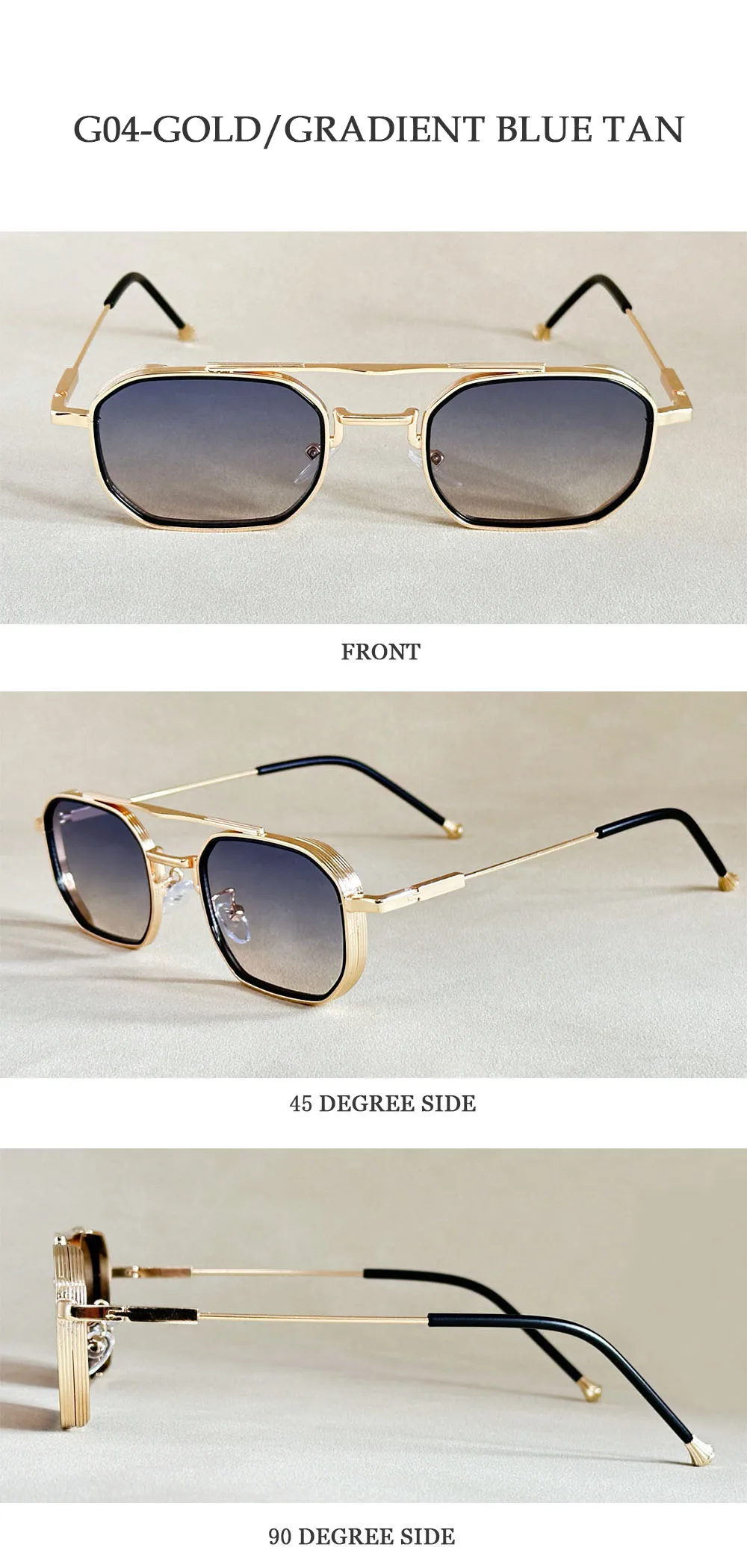 Fashion Square Sunglasses Women Trendy Vintage Glasses Luxury Sunglass Men Dropshipping Lunette Soleil Femme Zonnebrillen Dames – Detail 21