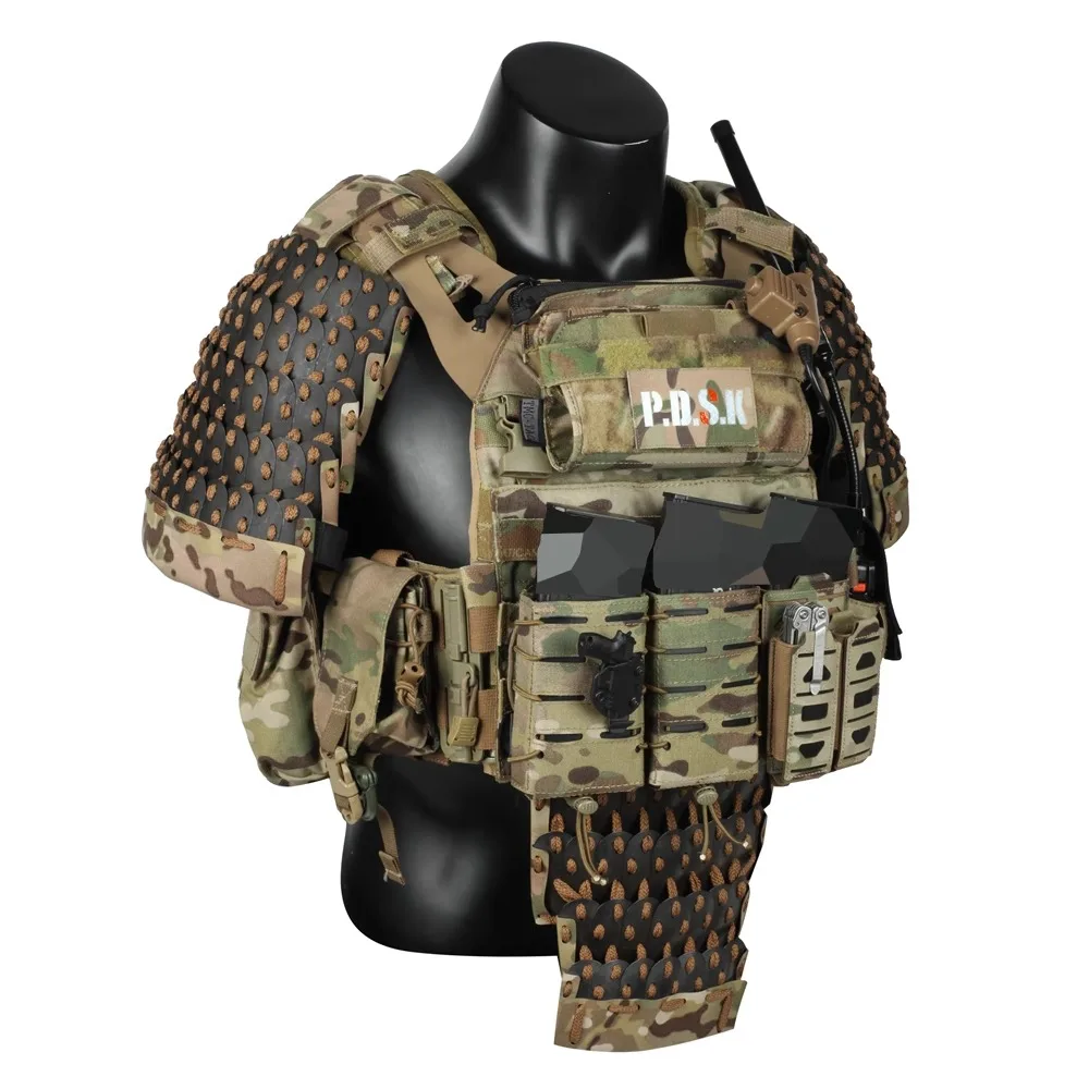 TRN Tactical Armor Tactical Vest Sport Universal Stainless Steel Metal Protection Airsoft Paintball Protective Gear