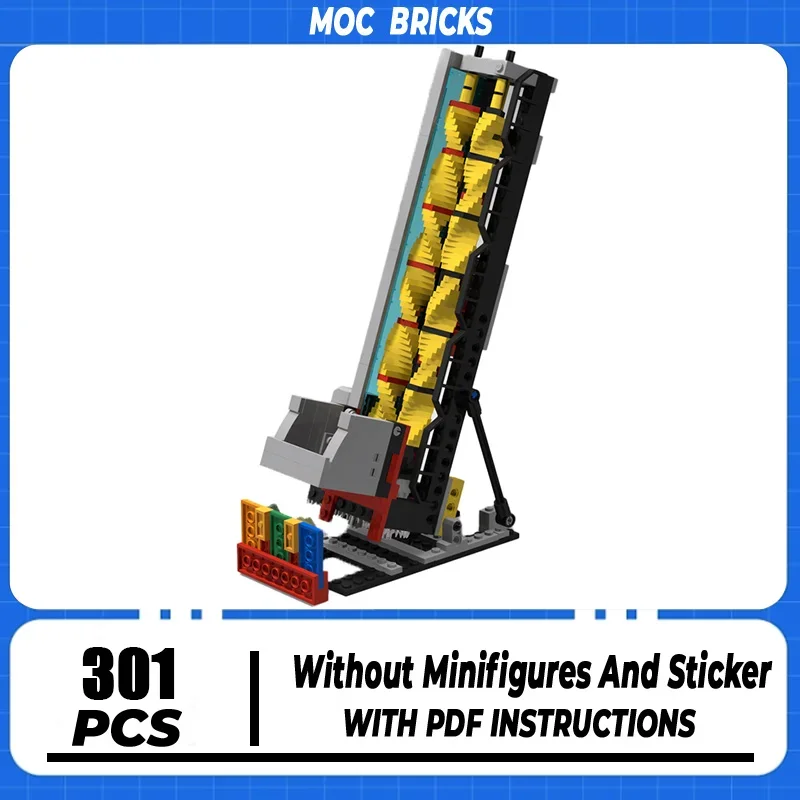 Moc Building Bricks GBC Screw Conveyer Model Technology Blocks Mechanical Transportation Equipment Toy DIY Set Assembly Gifts