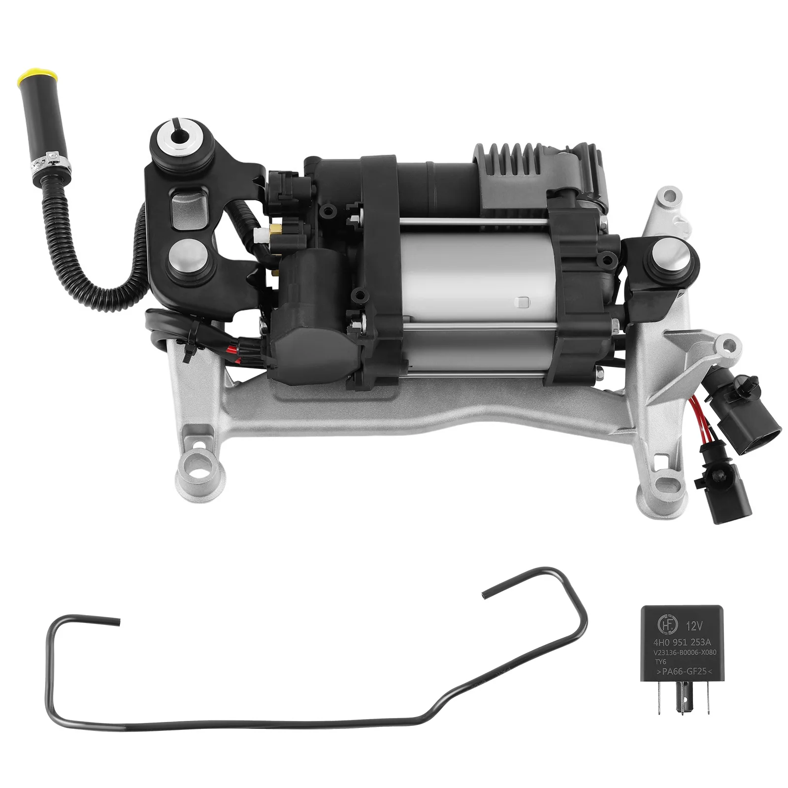 Air Suspension Compressor with Bracket for VW Touareg 7P5 7P6 2011-2018