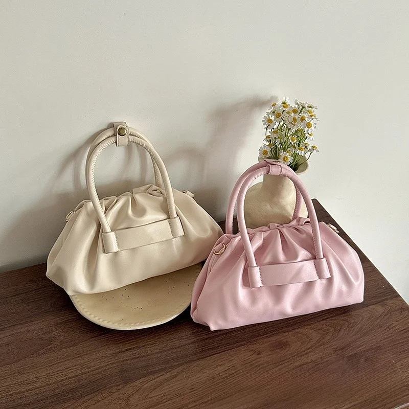 summer-2026-new-cloud-shape-women's-shoulder-bag-fashionable-simple-handbag-crossbody-folded-pu-leather-mobile-phone-bag