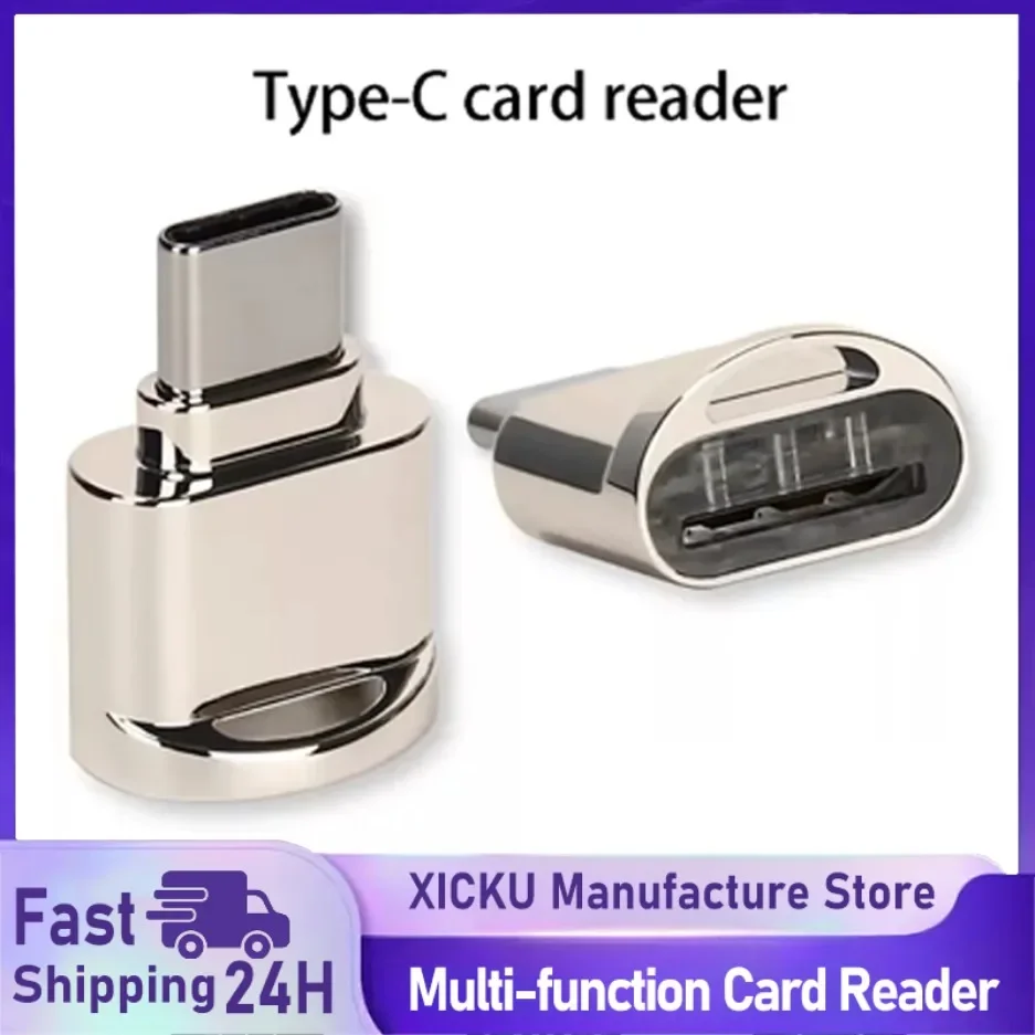 

Type-C TF Mobile Card Reader Zinc Alloy USB 3.1 Type-C for Xiaomi Huawei Samsung Laptop Multi-functional OTG Card Reader