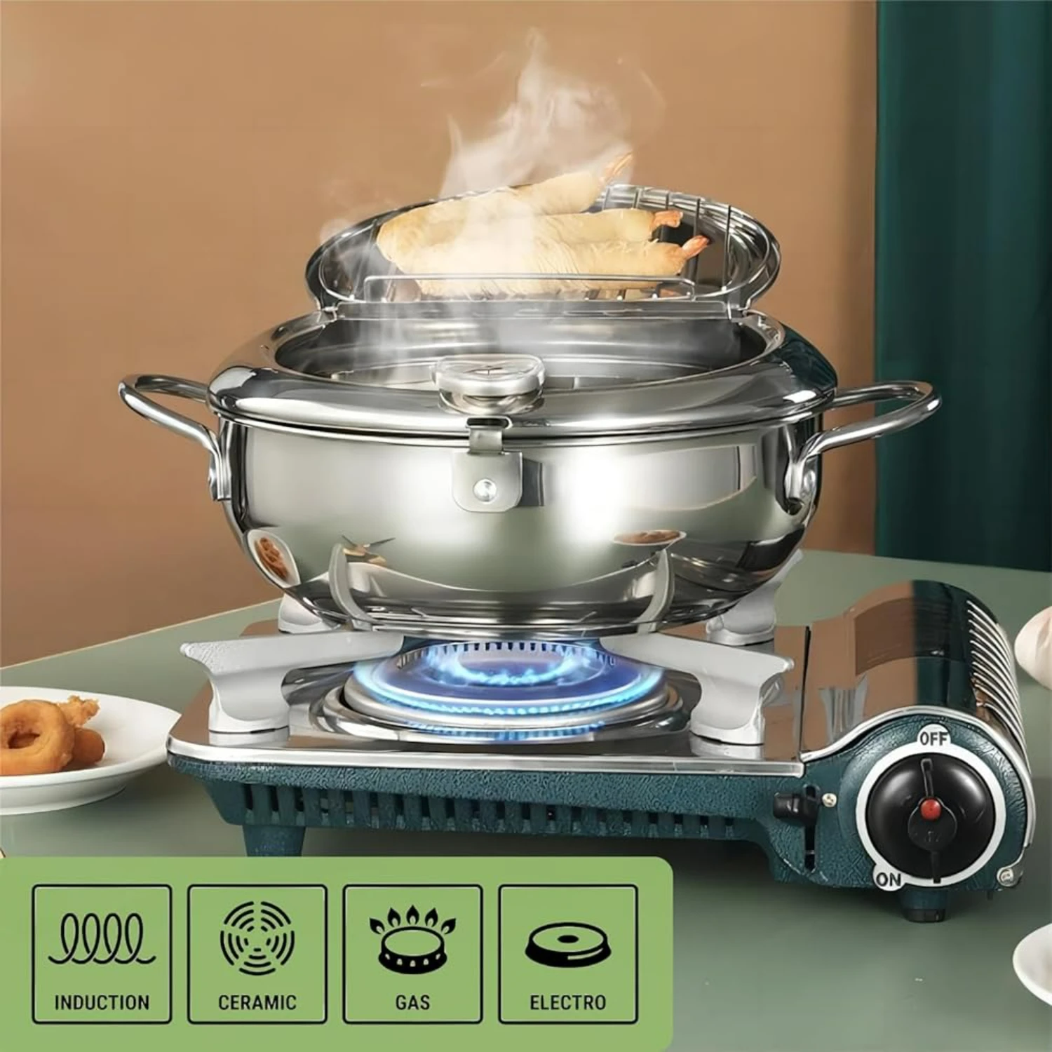 oked, crispy fried foods every time. Ideal for home cooks and professional chefs alike, this durable and sleek deep fryer is a m