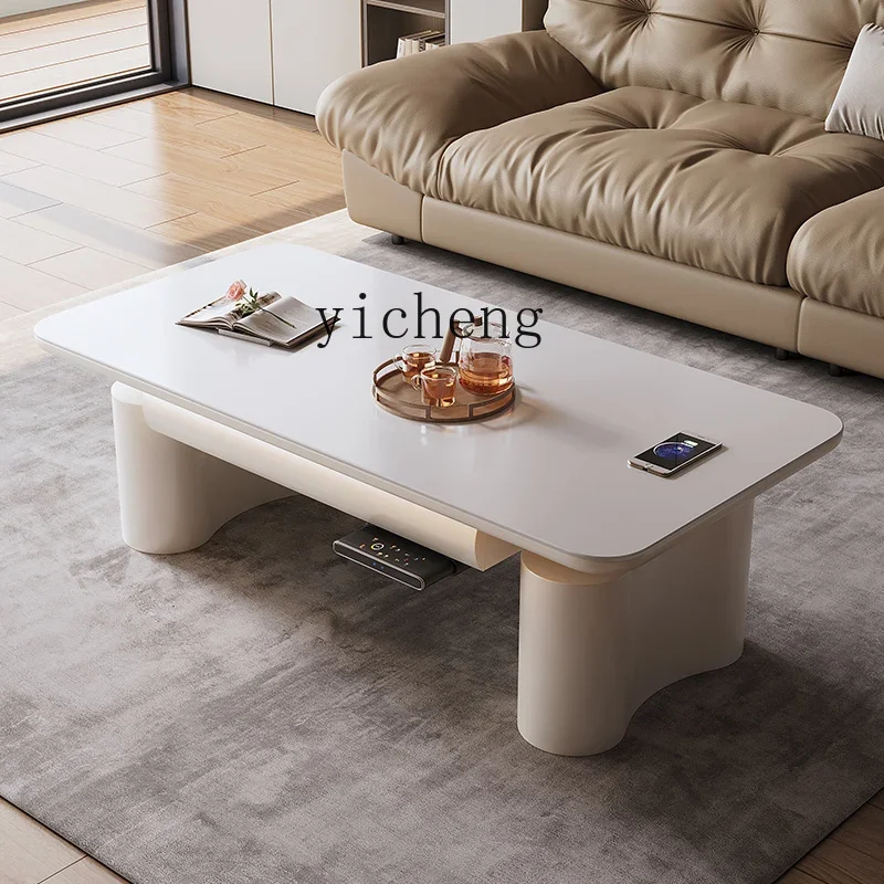 TQH lift coffee table dining table dual-purpose electric fire heating two-in-one intelligent multi-functional integrated  table