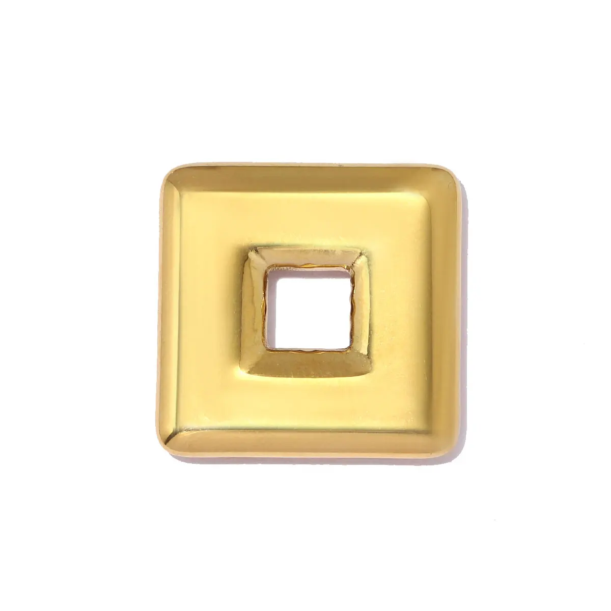 

3Pcs/Lot Stainless Steel Heart Charms Square Pendants For DIY Fashion Women Jewelry Making Wholesale