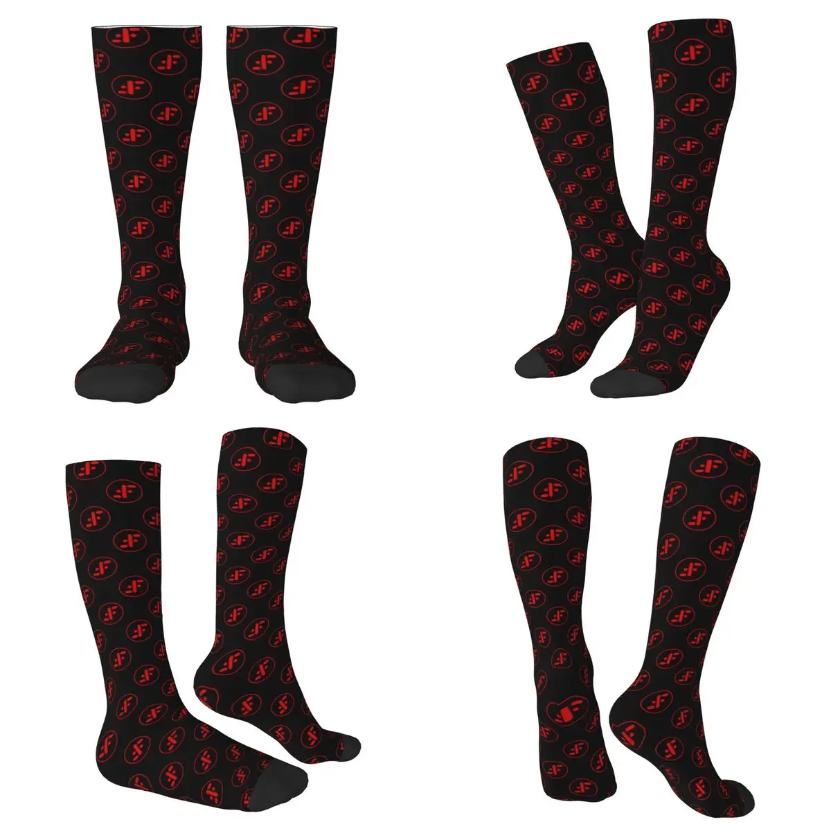 

All Seasons V The Visitors Insignia (Red) Socks Harajuku Sport Middle Tube Socks Soft Funny Stockings for Men Women