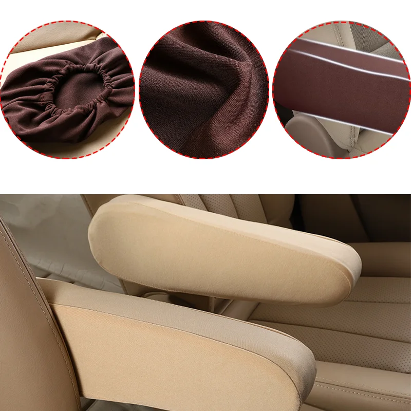 Car Armrest Cover Elasticity Cloth Fabric High Quality Soft Cars Centre Console Armrests Protector Seats Covers Auto Accessories