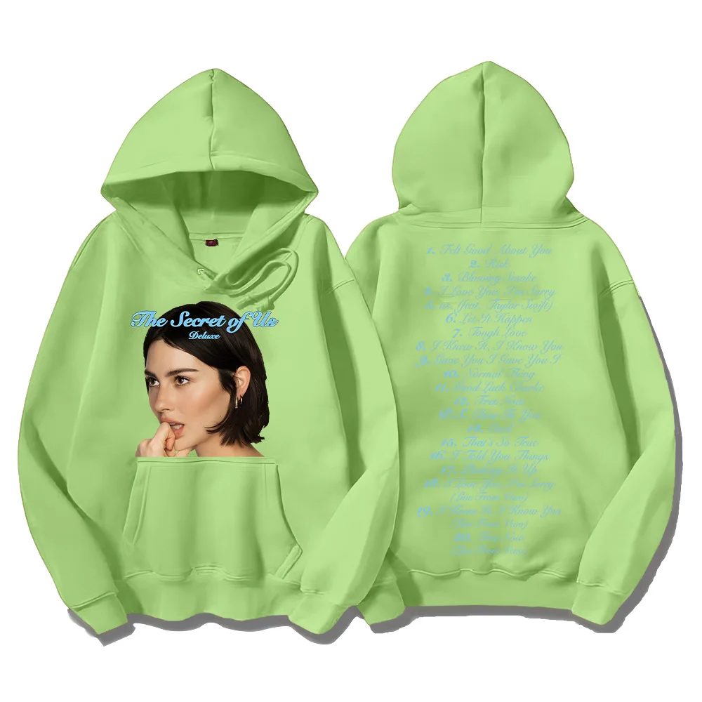 Gracie Abrams New Song The Secret of Us Deluxe Hoodie Creative Trends Sweatshirt Fashion Versatile Pullover Fall Women Men Hoody