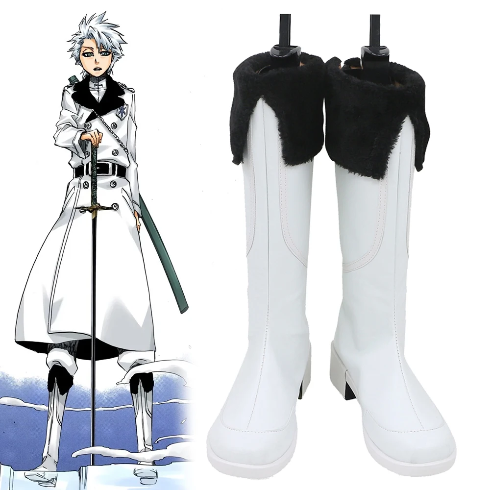 Bleach: Thousand-Year Blood War TYBW Zombie Toushiro Hitsugaya Toshiro Hitsugaya Обувь для косплея Белые сапоги