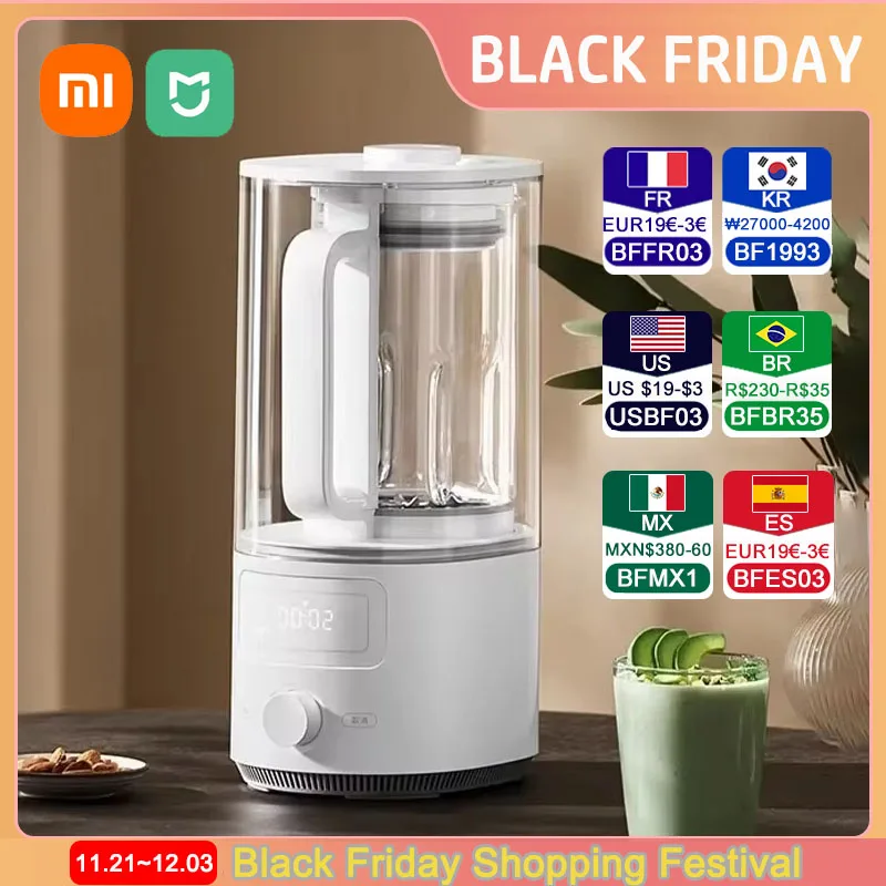 Xiaomi Mijia Smart High Speed Blender S1 Silent Wall-breaking Cooking Machine Blenders for Kitchen Wall Breaking Mixer Machine