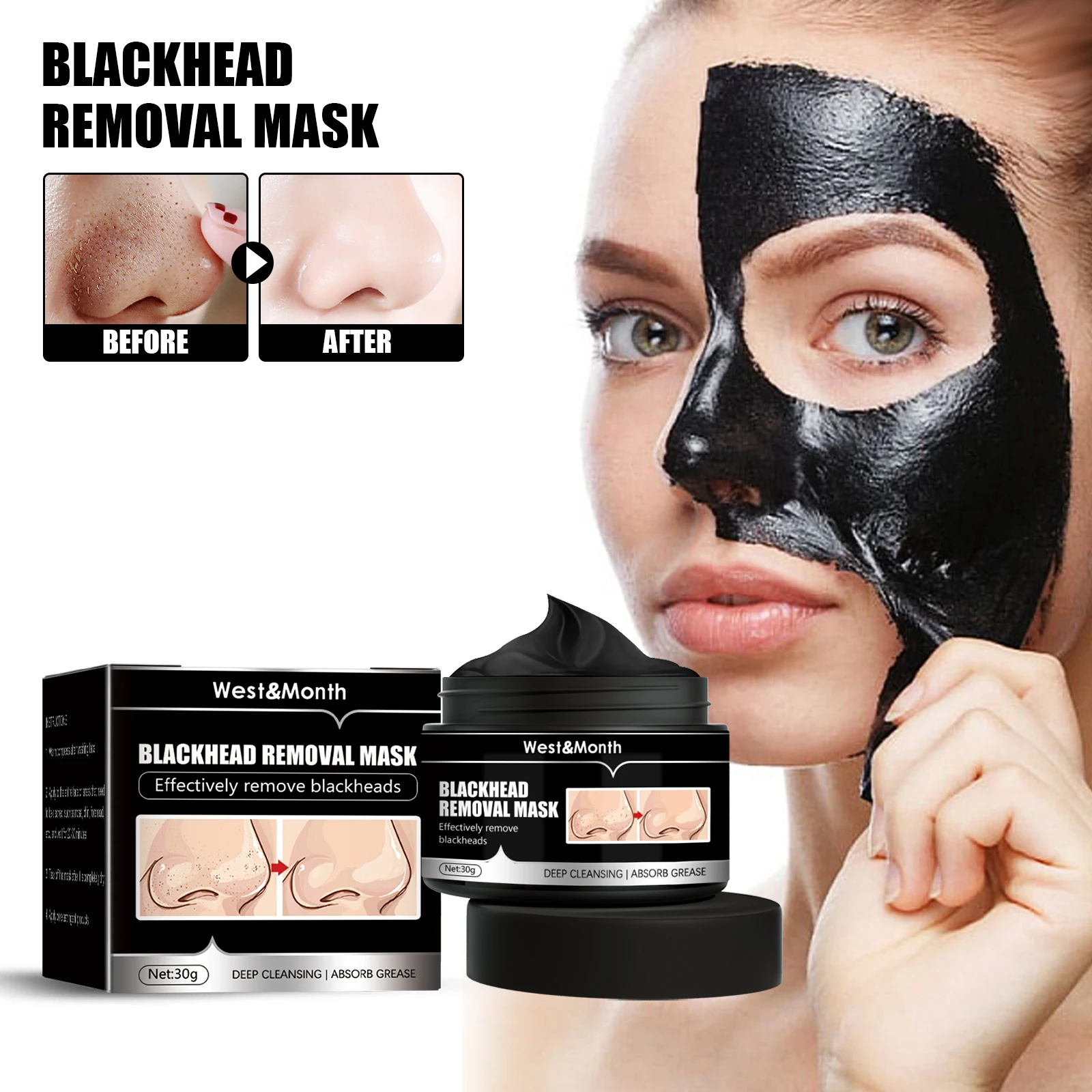 

Peel Off Charcoal Deep Cleaning Facial Mask
