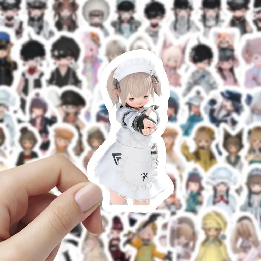 

300 FF14 Mother Fat Cartoon Cute Game Stickers Decorate Notebook Phone Cases Handbooks DIY Water Cups