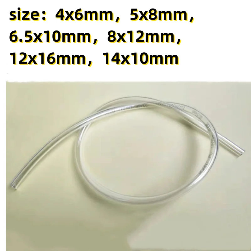 5M Transparent Diesel Pipe Soft Tube 4*6 5*8 for Oil Collector Common Rail Test Bench Spare Part