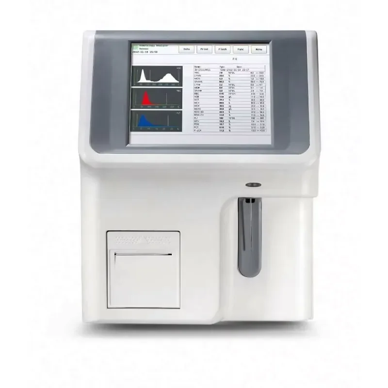 for Three Part Blood Analyzer Clinical Analysis Instrument 60 Samples Per Hour Processing Capacity 10.4 Inch Color