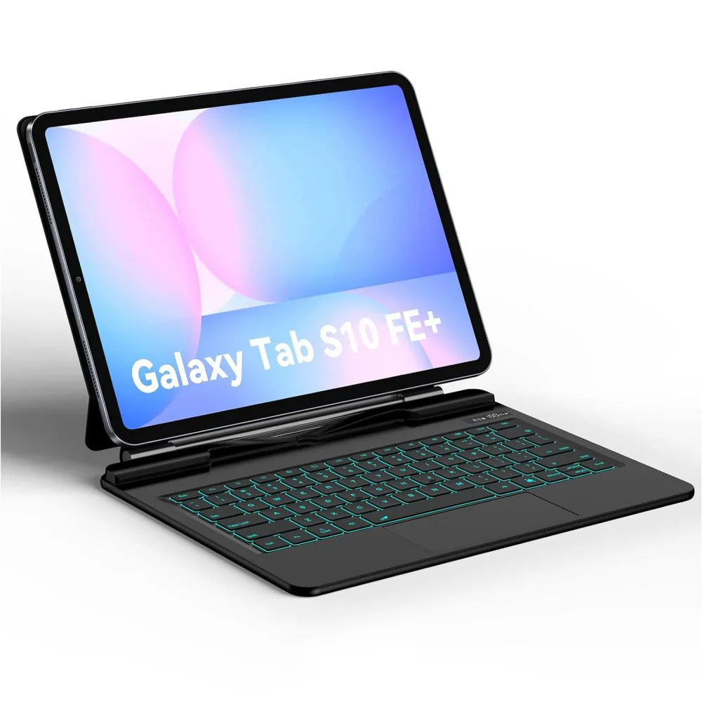 Magic Keyboard Case for Samsung Galaxy Tab S10 FE Plus 13.1 SM-X620 SM-X626B Tab S10 FE+ Tablet Smart Magnetic Teclado Cover