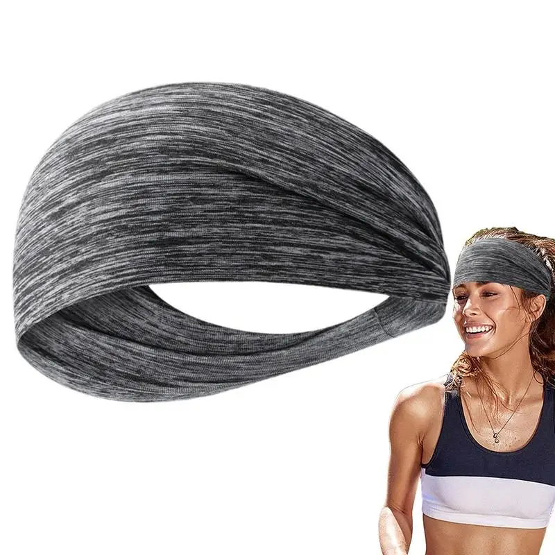 

Elastic Sports Hairbands Football Hairbands Elastic Running Band Elastic Wide Workout Yoga Sports Headbands For Yoga Running