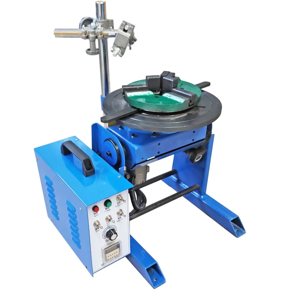 Applicable to New 100kg Welding Rotary Positioner Table with Motor Stepper Welding Rotating Positioner