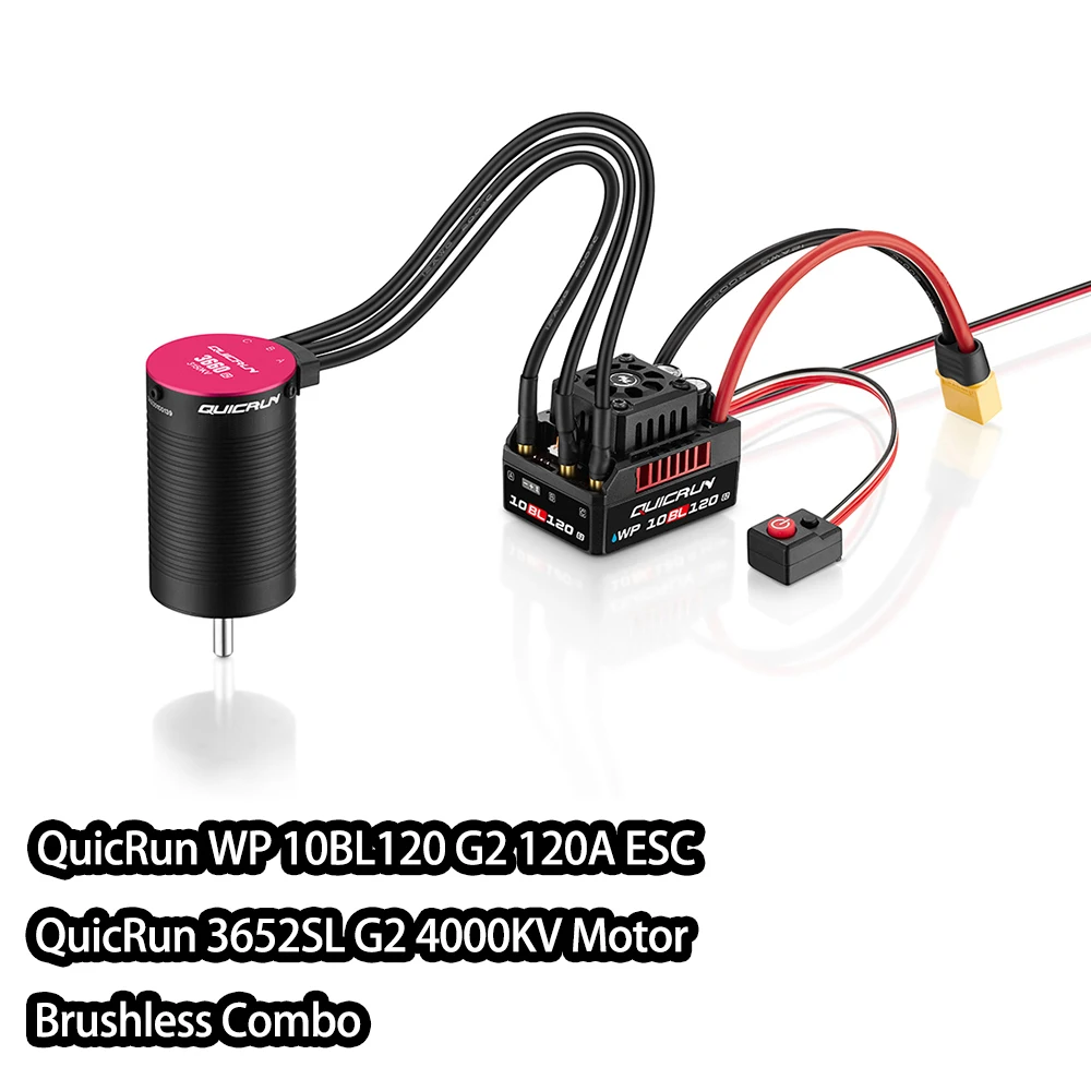 HOBBYWING QuicRun WP-10BL120 G2 120A ESC 3652/3660 ブラシレス