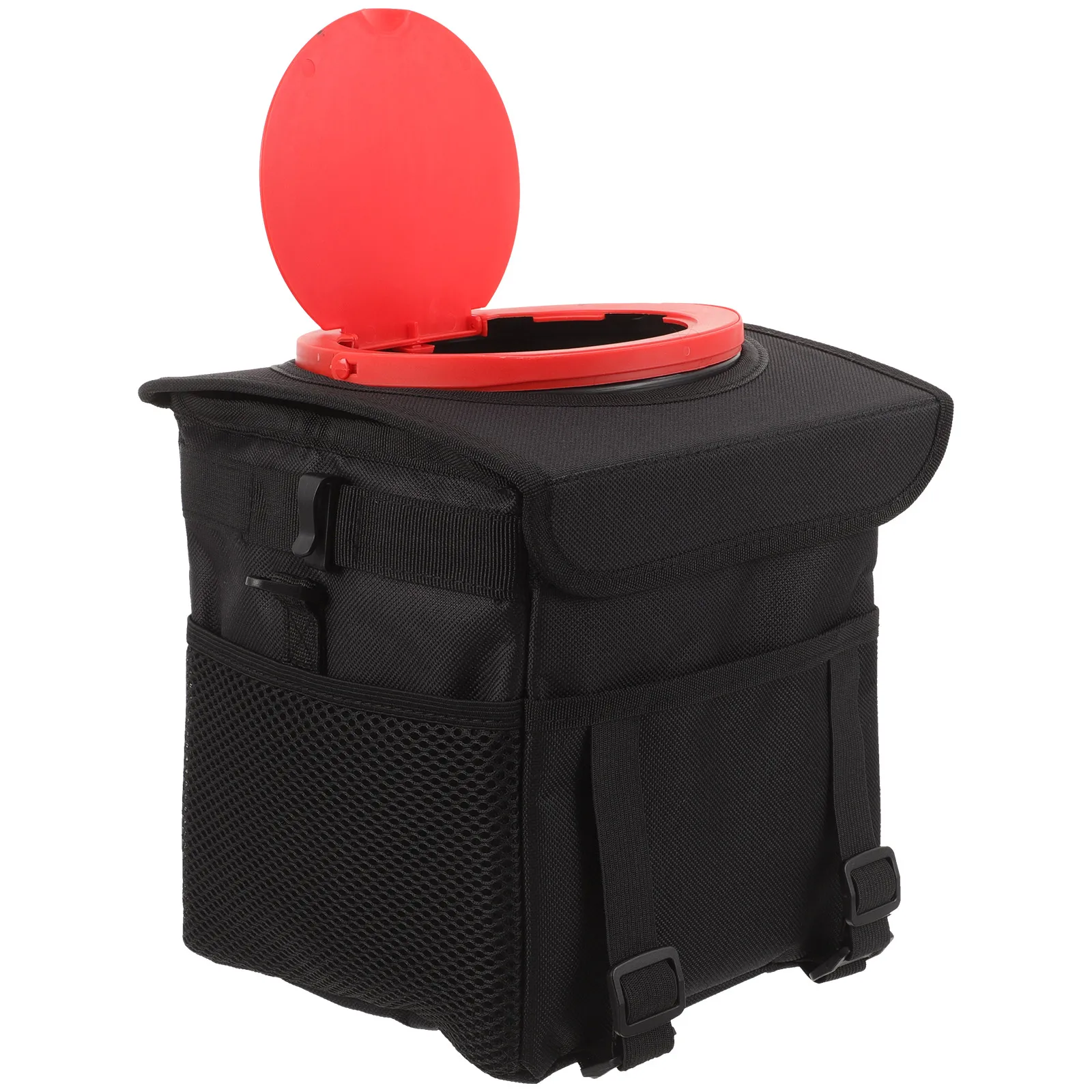 

Car Trash Can Foldable with Lid Small Durable Polyester Auto Trash Bin for Car Interior Organization Storage Mini Trashcan