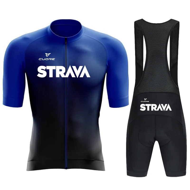 CUDRE STRAVA Maillot Cycling Man Mtb Bicycle Clothing Men's Sweatsuit Set Mountain Bike Jerseys Summer Sports Sets for Men Shirt